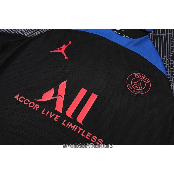 Chandal del Paris Saint-Germain 22-23 Manga Corta Negro y Azul - Pantalon Corto